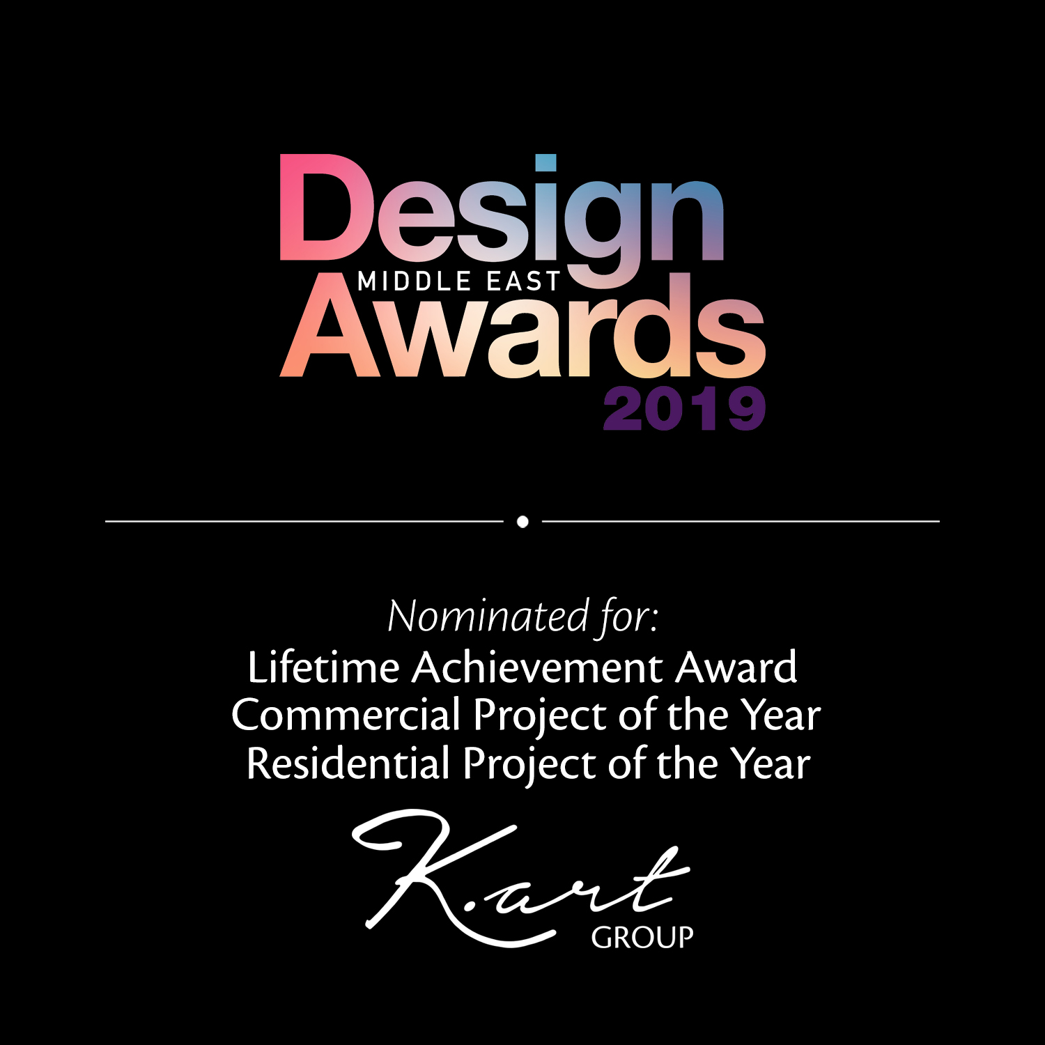 DESIGN MIDDLE EAST AWARDS (NOMINATED)