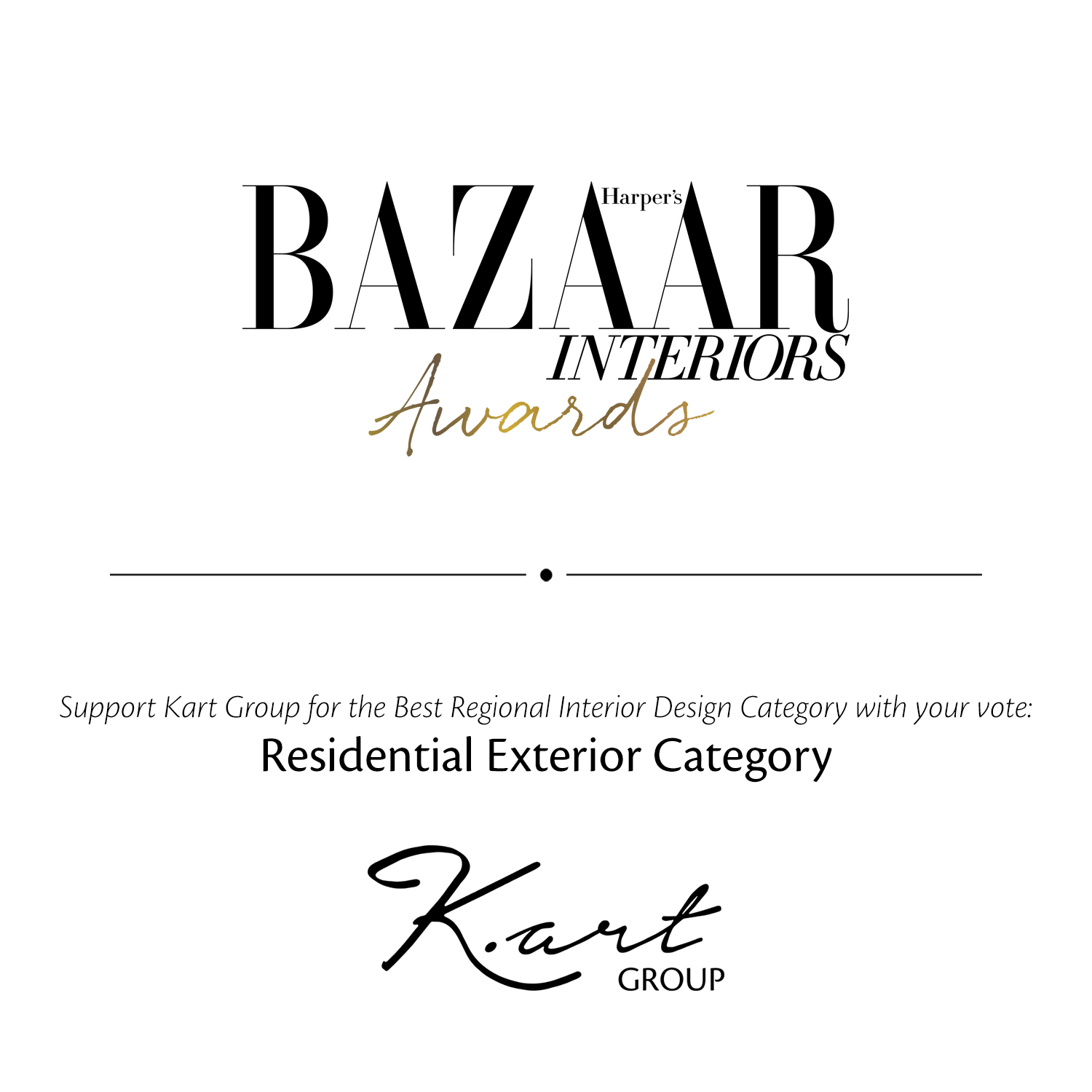 Harpers Bazaar Interiors Awards - Residential Exterior Category